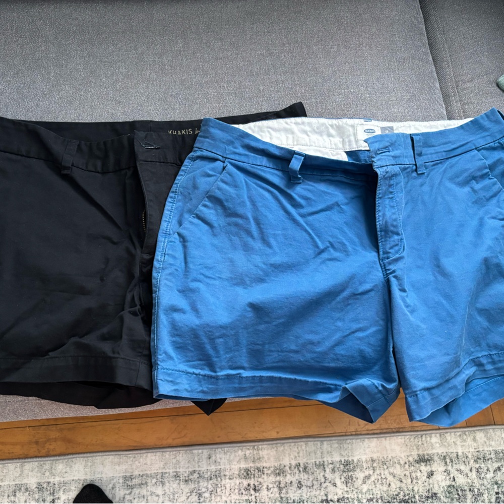 Women’s Blue and Black Shorts